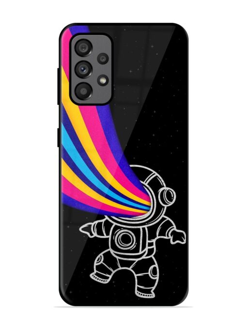 Astronaut Glossy Metal TPU Phone Cover for Samsung Galaxy A73 (5G) Zapvi