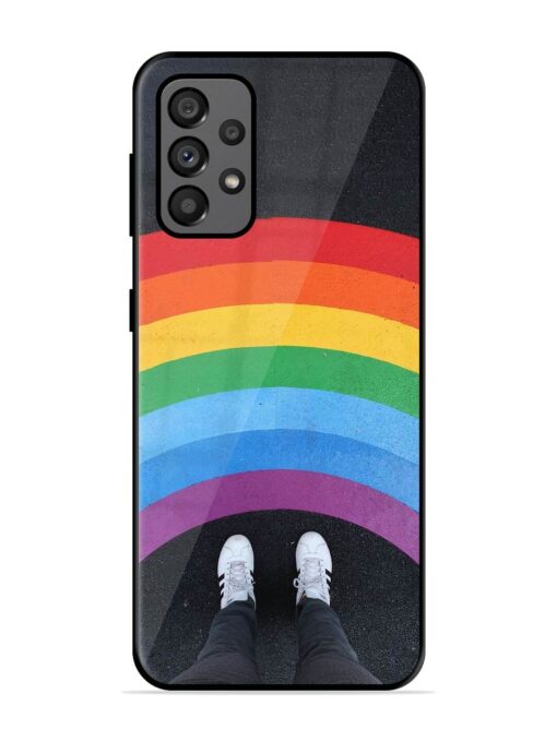 Legs Rainbow Glossy Metal TPU Phone Cover for Samsung Galaxy A73 (5G) Zapvi