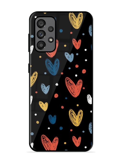 Happy Valentines Day Glossy Metal TPU Phone Cover for Samsung Galaxy A73 (5G)