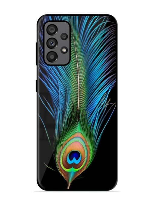 Peacock Feather Glossy Metal TPU Phone Cover for Samsung Galaxy A73 (5G) Zapvi