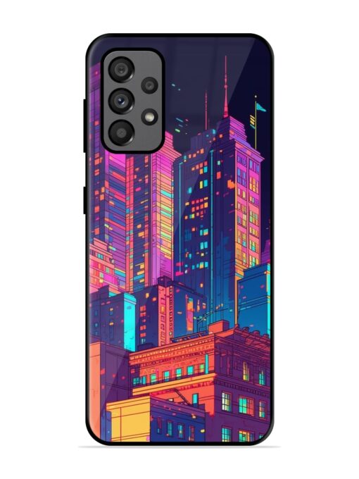 City View Glossy Metal Phone Cover for Samsung Galaxy A73 (5G) Zapvi