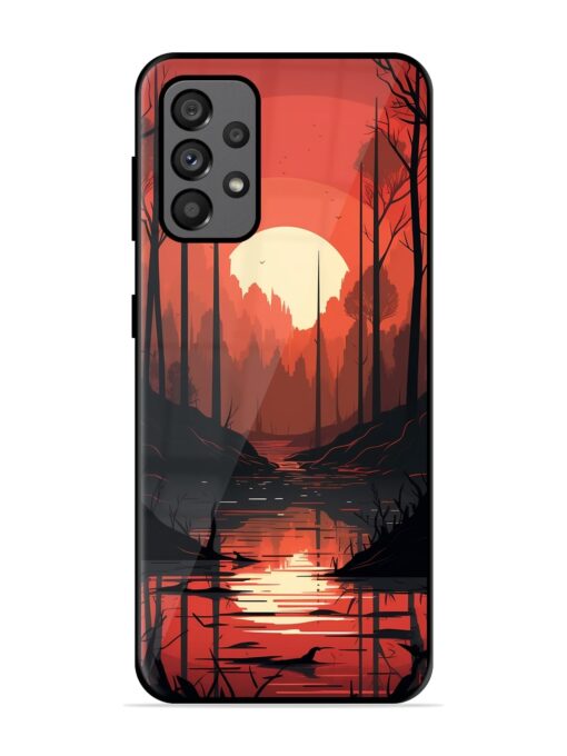 Natural Landscape Glossy Metal Phone Cover for Samsung Galaxy A73 (5G) Zapvi