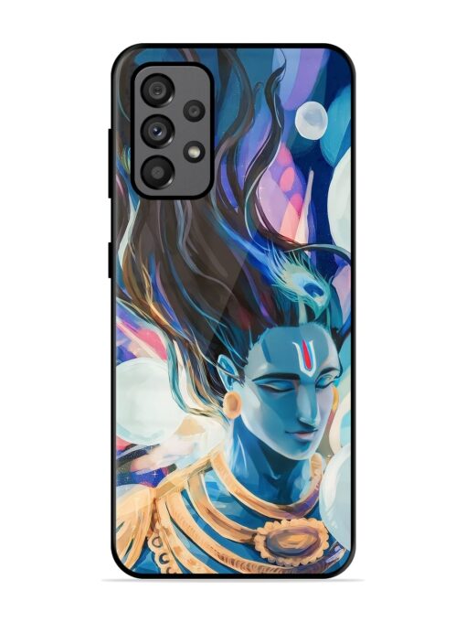 Bhagwan Sri Krishna Glossy Metal Phone Cover for Samsung Galaxy A73 (5G)