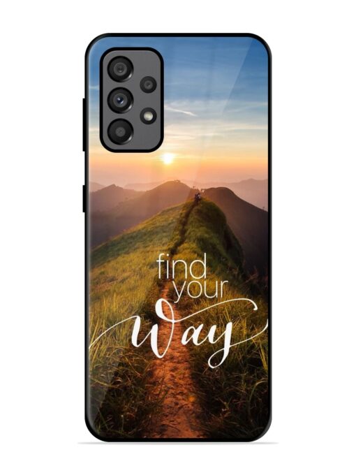 Find Your Way Glossy Metal Phone Cover for Samsung Galaxy A73 (5G) Zapvi