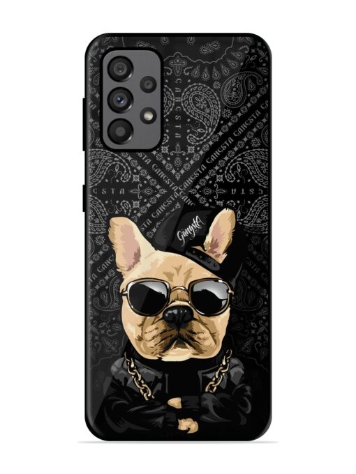 Gangsta Cool Sunmetales Dog Glossy Metal Phone Cover for Samsung Galaxy A73 (5G)