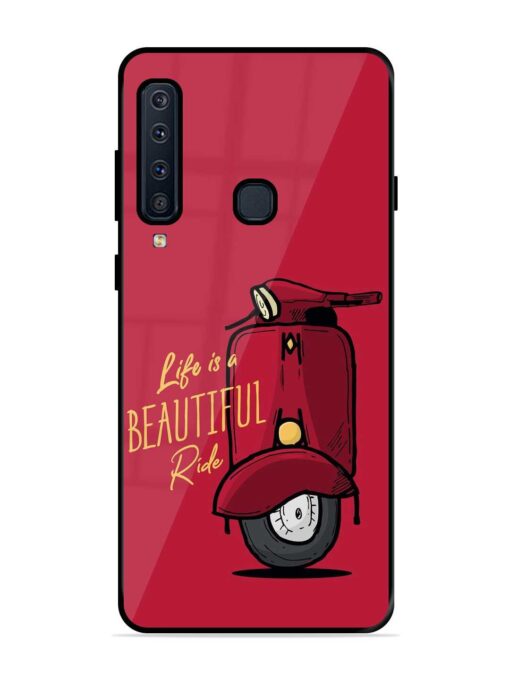 Life Is Beautiful Rides Glossy Metal Phone Cover for Samsung Galaxy A9 (2018) Zapvi