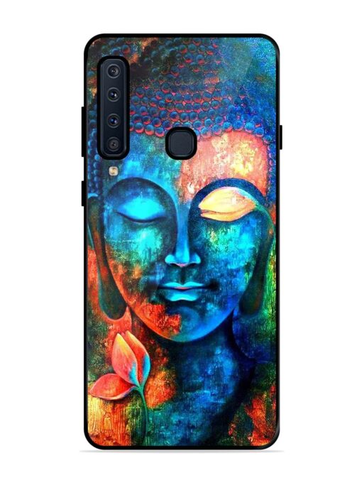 Buddha Painting Glossy Metal Phone Cover for Samsung Galaxy A9 (2018) Zapvi