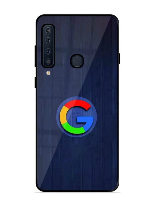 Google Logo Printed Glossy Metal TPU Phone Cover for Samsung Galaxy A9 (2018)