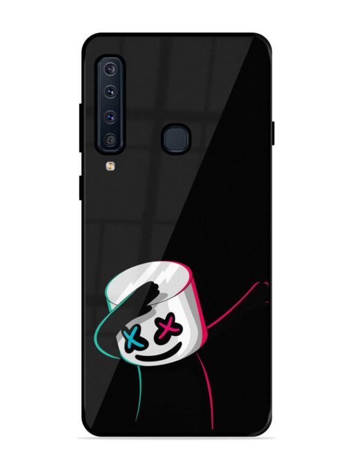 Black Marshmallow Glossy Metal Phone Cover for Samsung Galaxy A9 (2018)