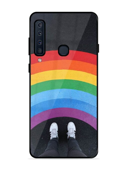 Legs Rainbow Glossy Metal TPU Phone Cover for Samsung Galaxy A9 (2018)