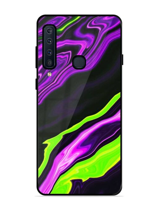 Bright Fluid Violet Glossy Metal Phone Cover for Samsung Galaxy A9 (2018)