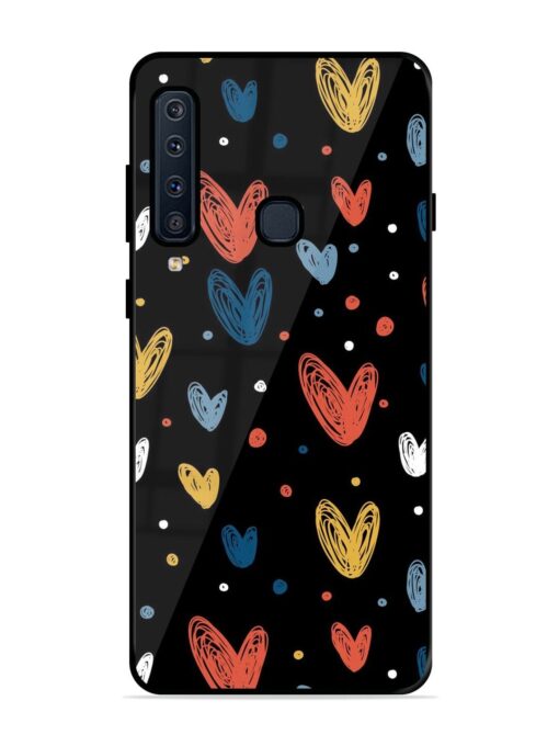 Happy Valentines Day Glossy Metal TPU Phone Cover for Samsung Galaxy A9 (2018)