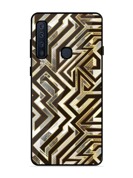 Technology Geometric Seamless Glossy Metal Phone Cover for Samsung Galaxy A9 (2018)