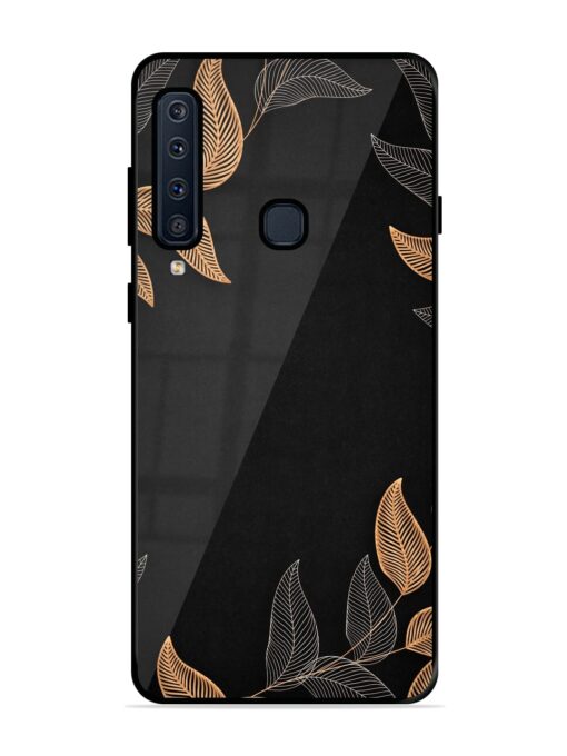 Foliage Art Glossy Metal Phone Cover for Samsung Galaxy A9 (2018)