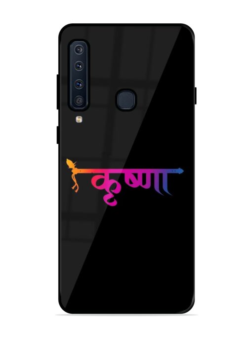 Krishna Typo Glossy Metal Phone Cover for Samsung Galaxy A9 (2018)