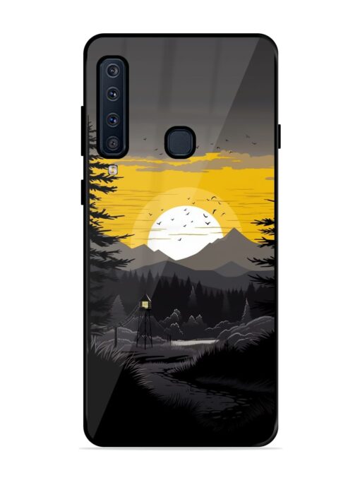 Sunset Vector Glossy Metal Phone Cover for Samsung Galaxy A9 (2018)