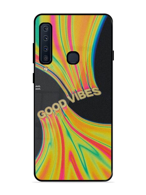 Good Vibes Glossy Metal Phone Cover for Samsung Galaxy A9 (2018) Zapvi