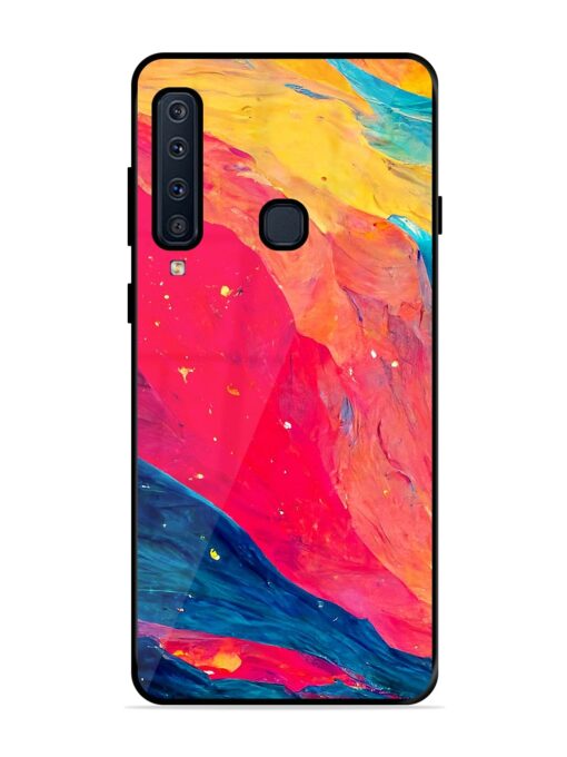 Starry Night Glossy Metal Phone Cover for Samsung Galaxy A9 (2018)