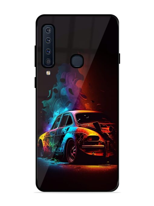 High Classic Car Art Glossy Metal Phone Cover for Samsung Galaxy A9 (2018) Zapvi