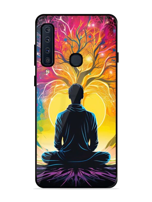 Mind Colourful Glossy Metal Phone Cover for Samsung Galaxy A9 (2018) Zapvi