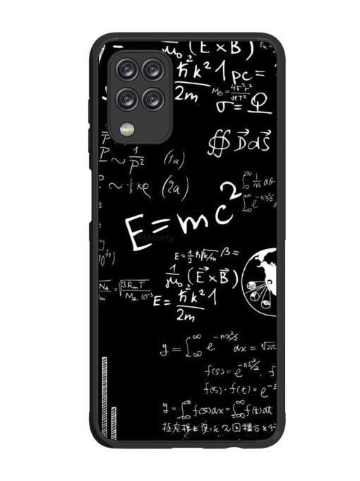 E=Mc2 Mass?Energy Equivalence Glossy Metal Phone Cover for Samsung Galaxy F12