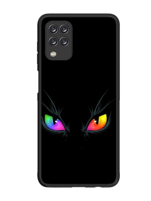 Cat Eyes Glossy Metal Phone Cover for Samsung Galaxy F12