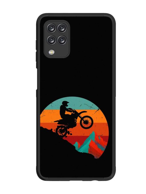 Mountain Bike Glossy Metal Phone Cover for Samsung Galaxy F12 Zapvi