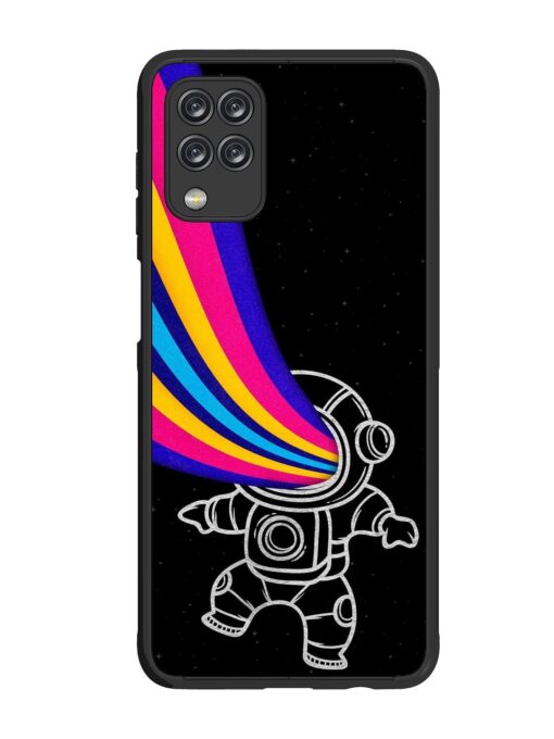 Astronaut Glossy Metal TPU Phone Cover for Samsung Galaxy F12 Zapvi