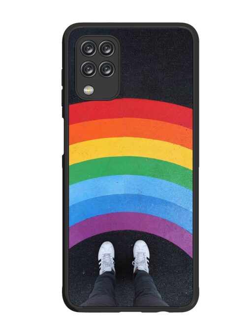 Legs Rainbow Glossy Metal TPU Phone Cover for Samsung Galaxy F12 Zapvi