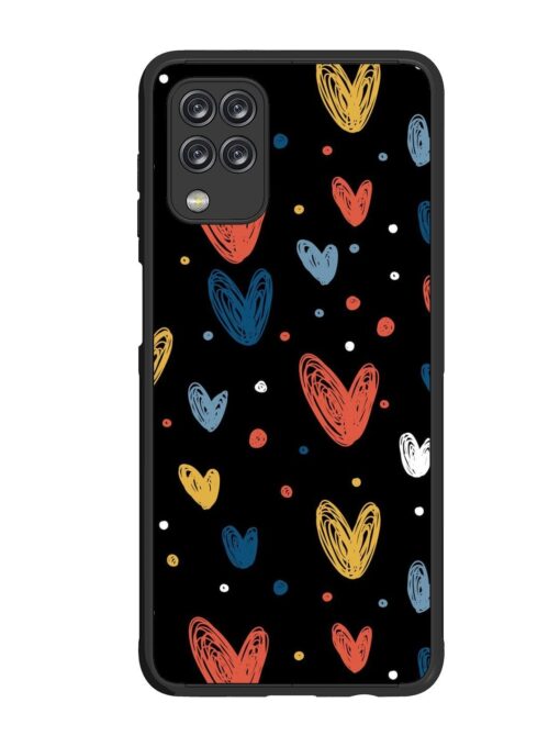 Happy Valentines Day Glossy Metal TPU Phone Cover for Samsung Galaxy F12 Zapvi