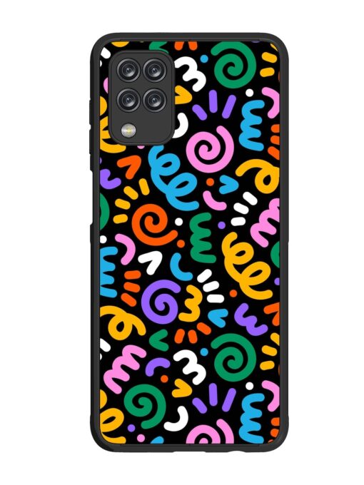 Colorful Seamless Vector Glossy Metal Phone Cover for Samsung Galaxy F12