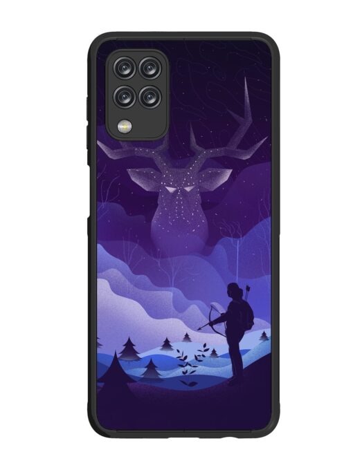 Deer Forest River Glossy Metal Phone Cover for Samsung Galaxy F12