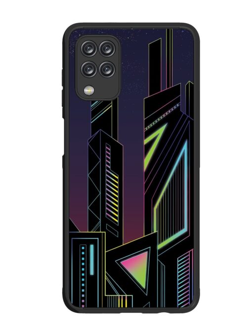 Neon Dreamscape Glossy Metal Phone Cover for Samsung Galaxy F12 Zapvi