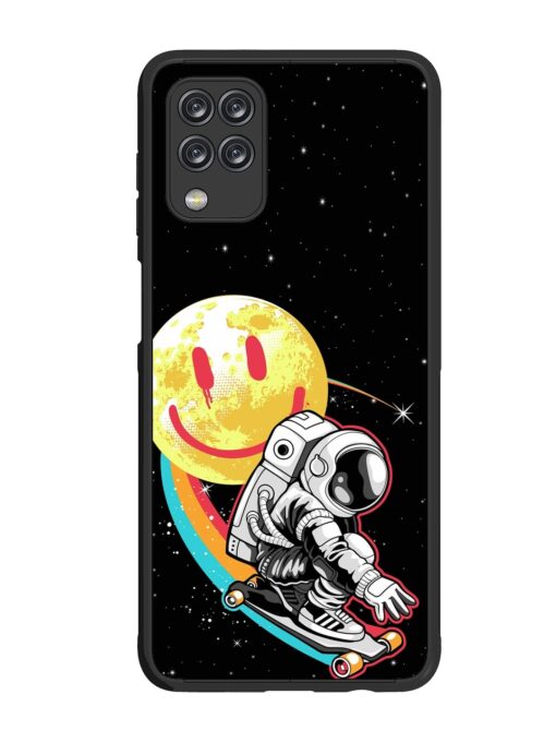 Astronaut Art Glossy Metal Phone Cover for Samsung Galaxy F12 Zapvi