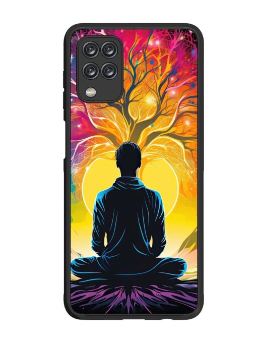 Mind Colourful Glossy Metal Phone Cover for Samsung Galaxy F12 Zapvi