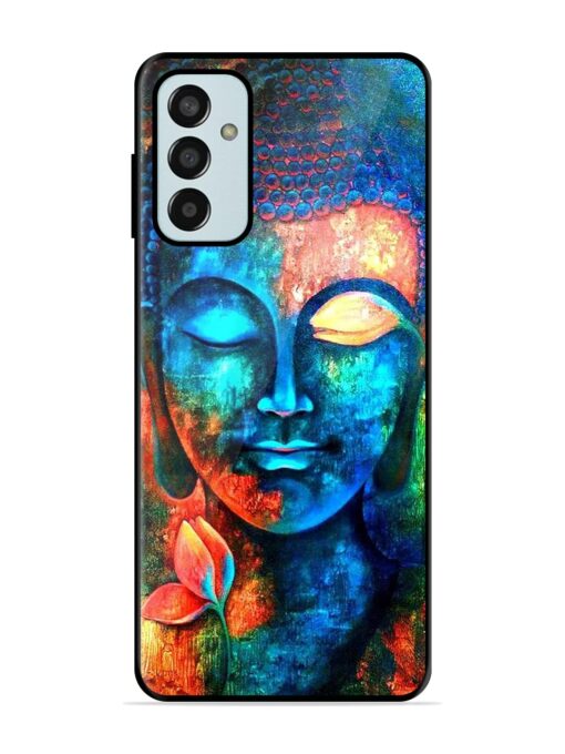 Buddha Painting Glossy Metal Phone Cover for Samsung Galaxy F13 Zapvi