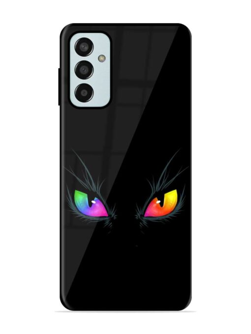 Cat Eyes Glossy Metal Phone Cover for Samsung Galaxy F13 Zapvi