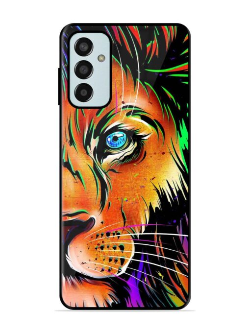 Colorful Lion Design Glossy Metal TPU Phone Cover for Samsung Galaxy F13