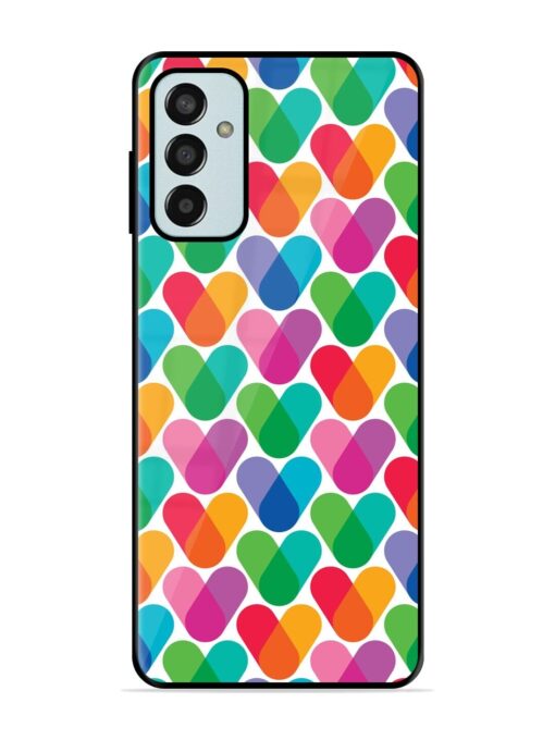 Overlapping Colors Colorful Glossy Metal TPU Phone Cover for Samsung Galaxy F13