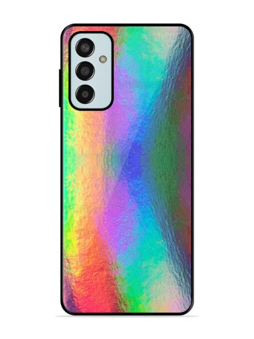 Colorful Holographic Background Glossy Metal TPU Phone Cover for Samsung Galaxy F13