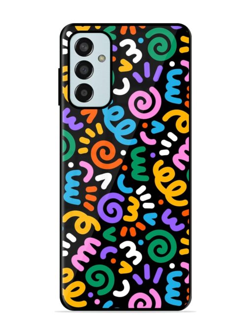 Colorful Seamless Vector Glossy Metal Phone Cover for Samsung Galaxy F13 Zapvi