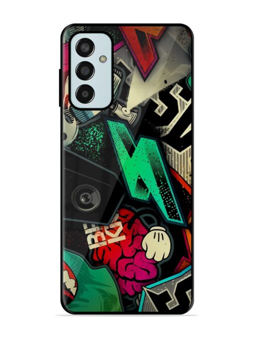 Graffiti Art Glossy Metal Phone Cover for Samsung Galaxy F13