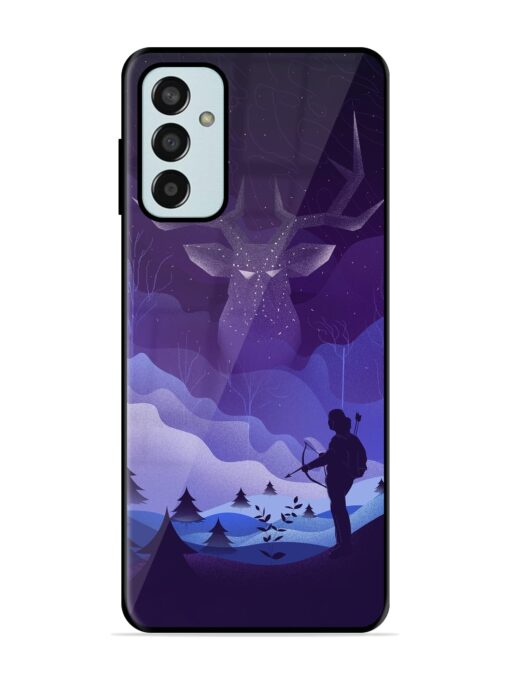 Deer Forest River Glossy Metal Phone Cover for Samsung Galaxy F13