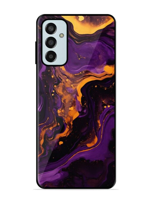 Painting Of A Purple Glossy Metal Phone Cover for Samsung Galaxy F13