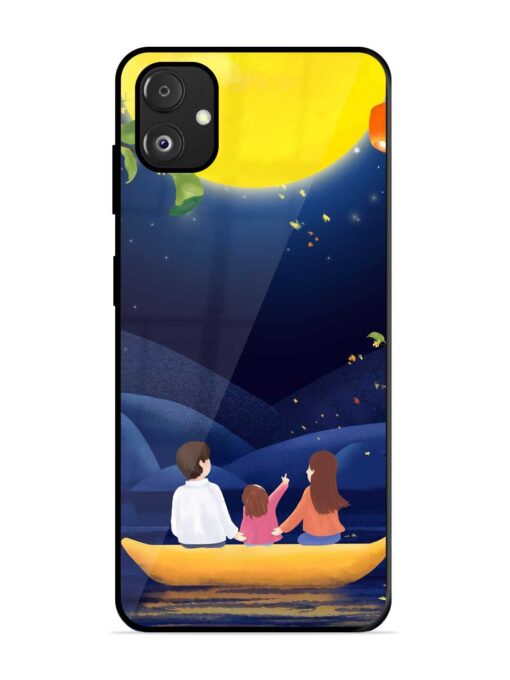 Happy Family And Beautiful View Glossy Metal Phone Cover for Samsung Galaxy F14 (5G) Zapvi