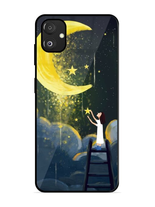 Moonlight Healing Night Illustration Glossy Metal TPU Phone Cover for Samsung Galaxy F14 (5G) Zapvi