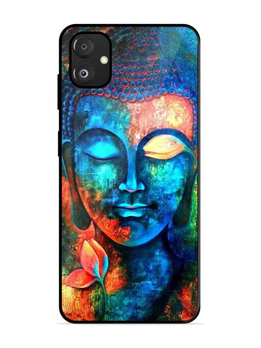 Buddha Painting Glossy Metal Phone Cover for Samsung Galaxy F14 (5G)