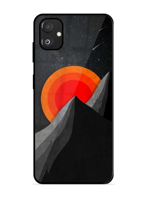 Black Mountain Glossy Metal Phone Cover for Samsung Galaxy F14 (5G) Zapvi