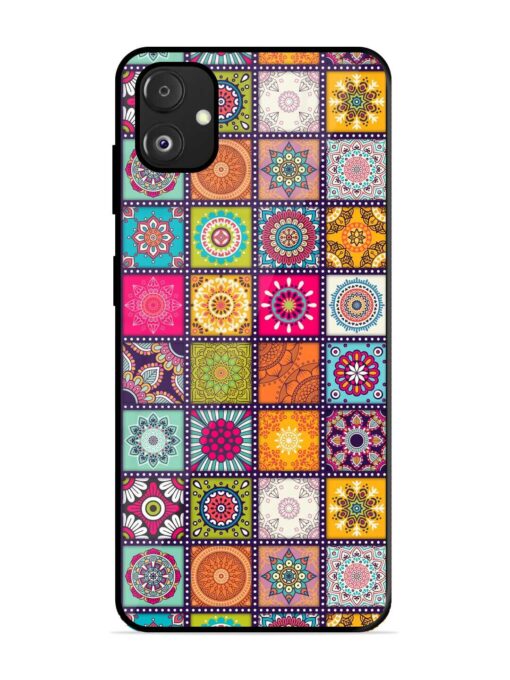 Seamless Pattern Vintage Glossy Metal Phone Cover for Samsung Galaxy F14 (5G) Zapvi