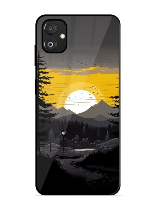 Sunset Vector Glossy Metal Phone Cover for Samsung Galaxy F14 (5G) Zapvi